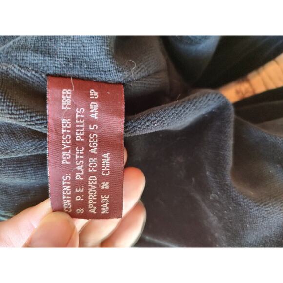 Bearington Teddy Bear Named Chanel Black Velvet Outfit Large 17 inch 1523 Tag - Picture 7 of 9